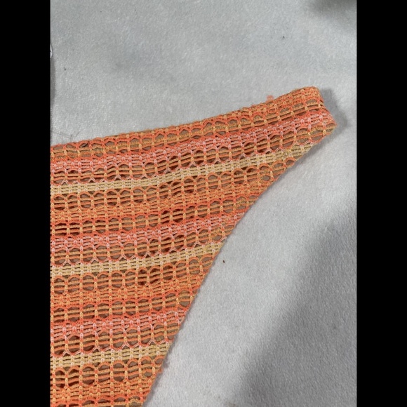 NEW Volcom Wildly Bare Crochet Bikini Bottom in Sparkler Orange‎ [ Medium ] - Picture 12 of 12